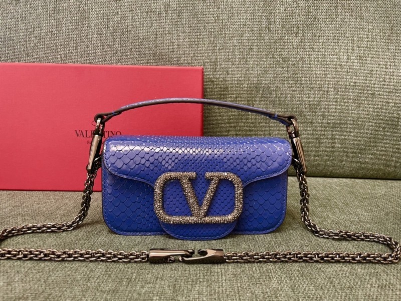 LOCò Shoulder Bag In Snake Leather“20*11*5CM”-007=