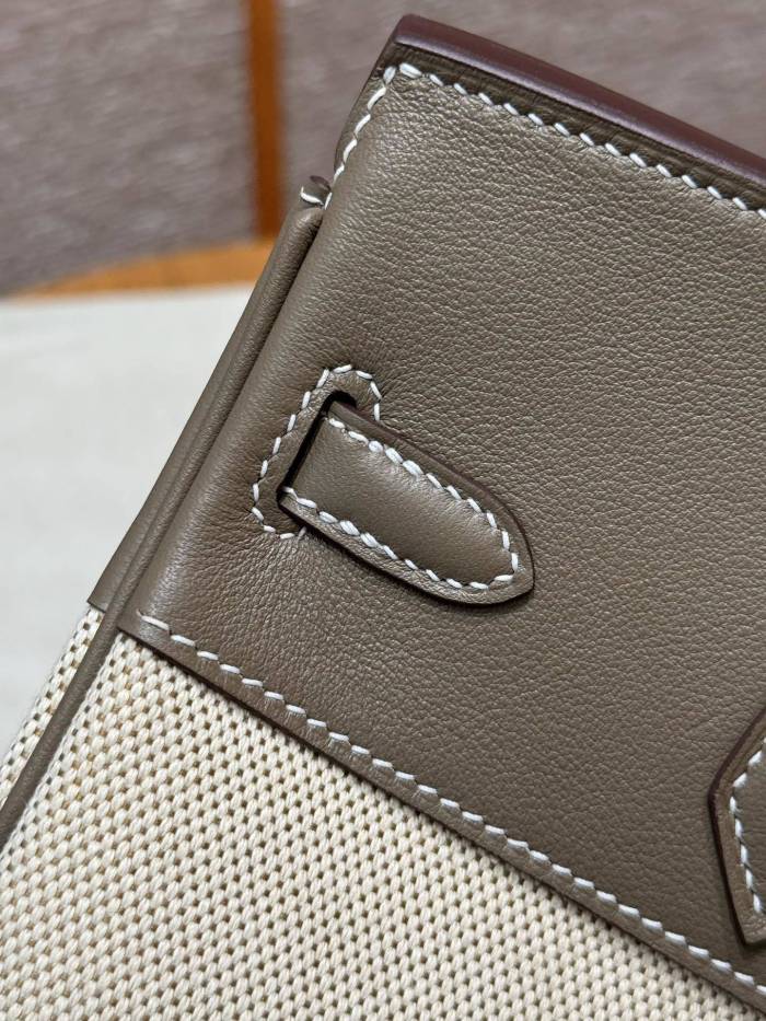Birkin 25 Swift-Canvas“25*20*13CM”-0131=