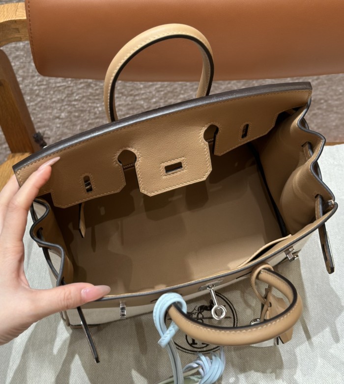 Birkin 25 Swift-Canvas“25*20*13CM”-0131=