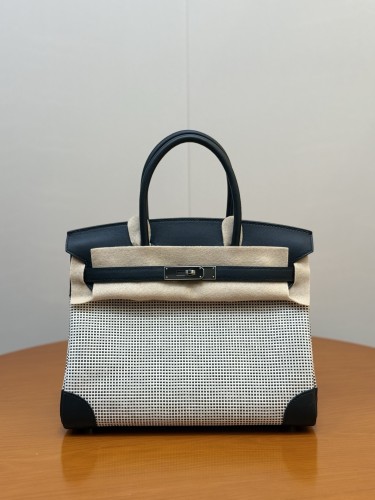 Birkin 25 Swift-Canvas“25*20*13CM”-0131=