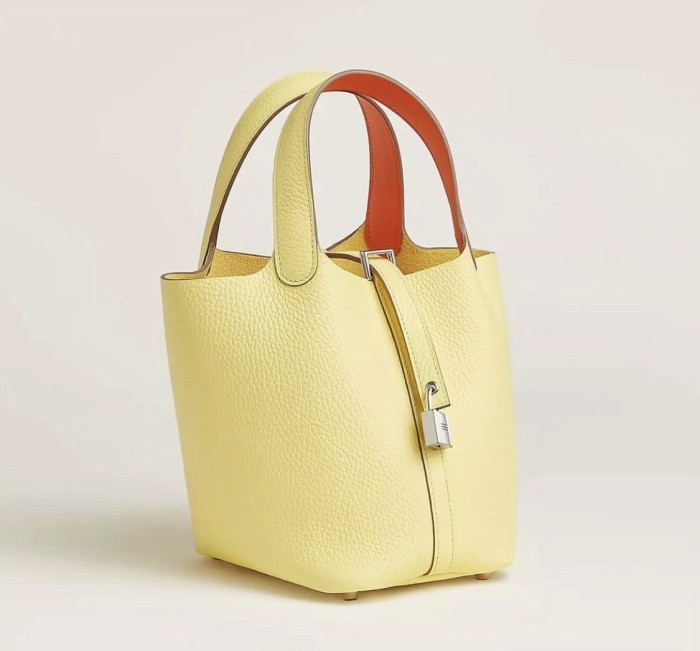Picotin Lock 18 Clemence Leather Bag“18*18*13CM”-0021=