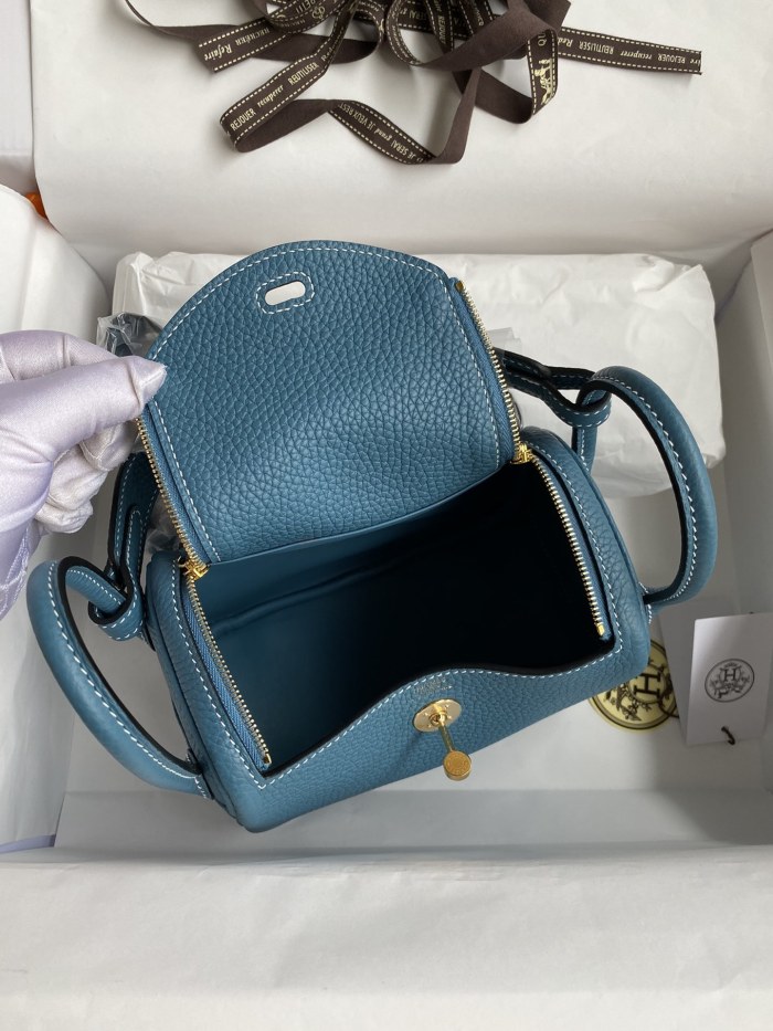Mini Lindy Clemence Leather“19*13*9.5CM”-0521=