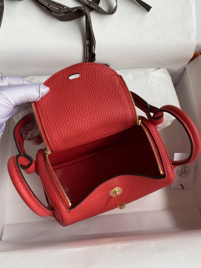 Mini Lindy Clemence Leather“19*13*9.5CM”-0521=