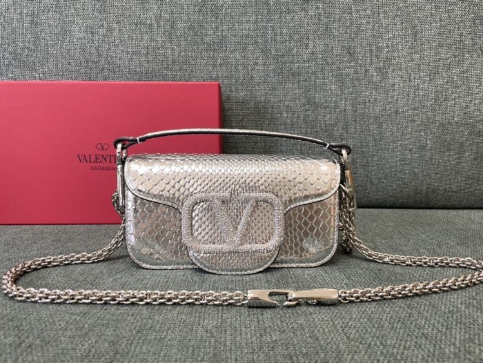 LOCò Shoulder Bag In Snake Leather“20*11*5CM”-007=