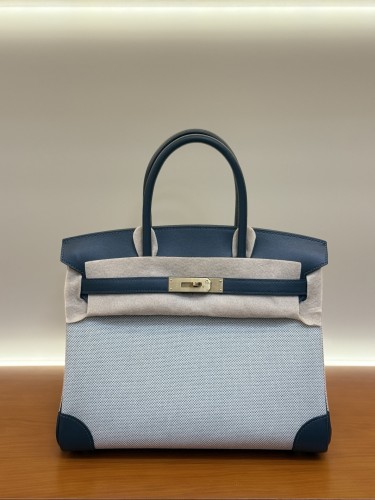 Birkin 25 Swift-Canvas“25*20*13CM”-0131=