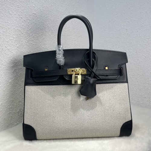 Birkin 25 Swift-Canvas“25*20*13CM”-0131=