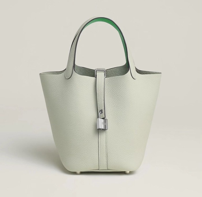 Picotin Lock 18 Clemence Leather Bag“18*18*13CM”-0021=
