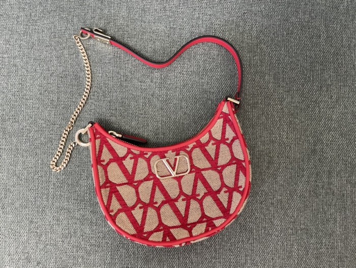 Vlogo Signature Toile Iconographe Shoulder Bag“20*12*4CM”-035=