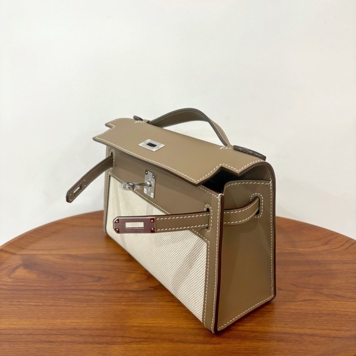 Mini Kelly“22*13*7CM”Swift-Canvas -0531=
