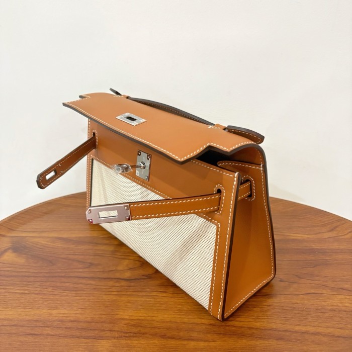 Mini Kelly“22*13*7CM”Swift-Canvas -0531=