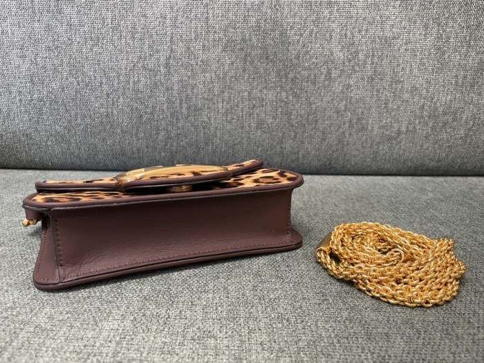 LOCò Shoulder Bag inPony Effect Animalier Calfskin“20*11*5CM”-007=