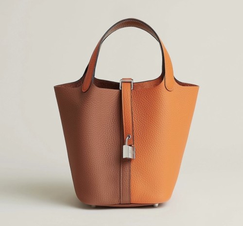 Picotin Lock 18 Clemence Leather Bag“18*18*13CM”-0021=