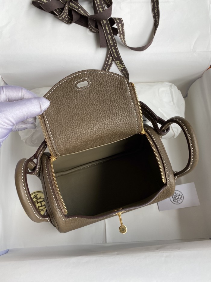 Mini Lindy Clemence Leather“19*13*9.5CM”-0521=