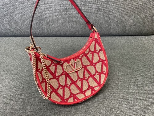Vlogo Signature Toile Iconographe Shoulder Bag“20*12*4CM”-035=