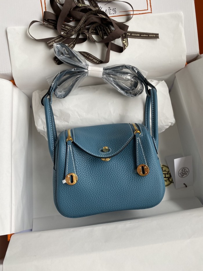 Mini Lindy Clemence Leather“19*13*9.5CM”-0521=