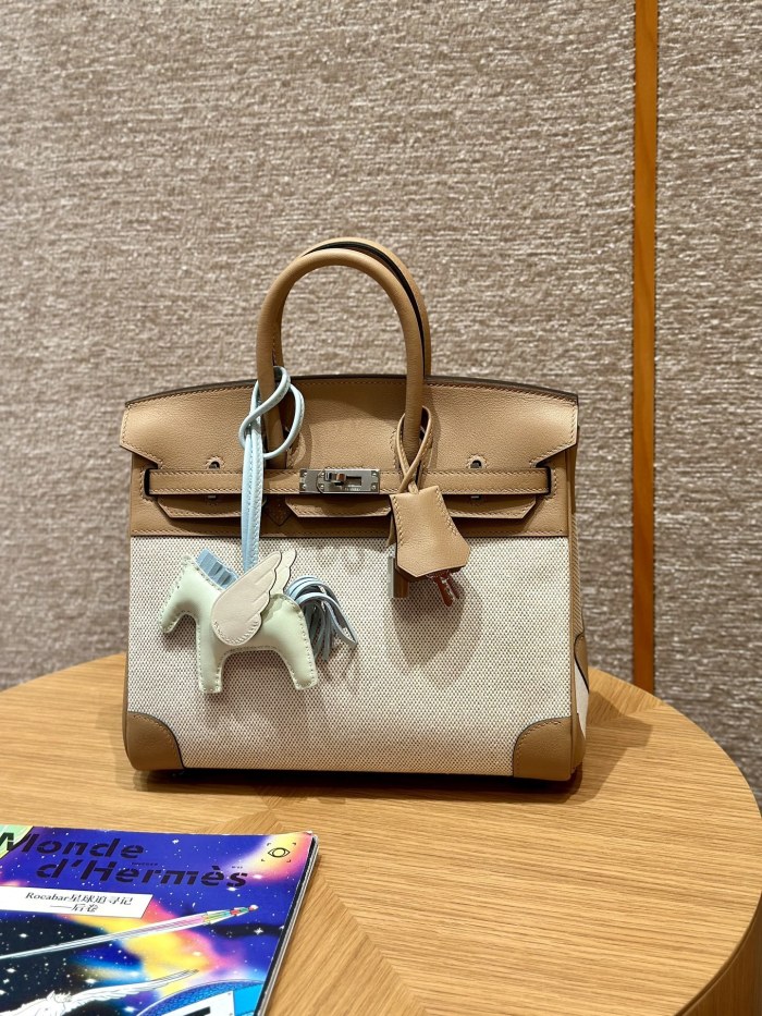 Birkin 25 Swift-Canvas“25*20*13CM”-0131=