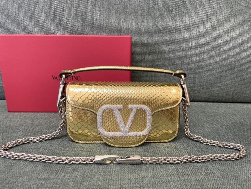 LOCò Shoulder Bag In Snake Leather“20*11*5CM”-007=