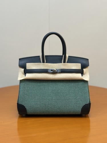 Birkin 25 Swift-Canvas“25*20*13CM”-0131=