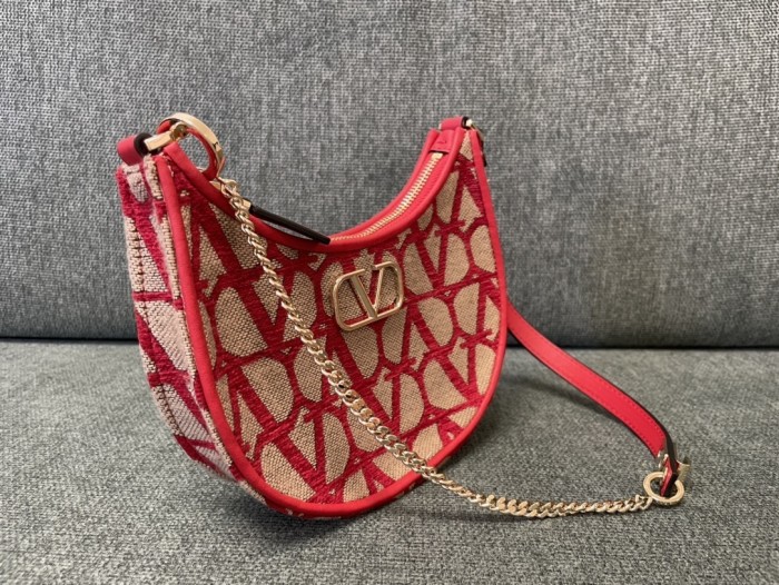 Vlogo Signature Toile Iconographe Shoulder Bag“20*12*4CM”-035=