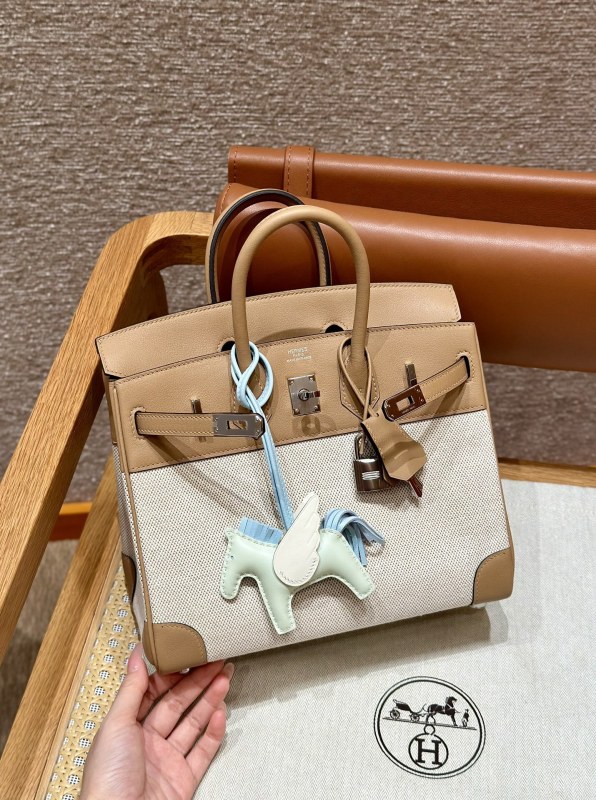 Birkin 25 Swift-Canvas“25*20*13CM”-0131=