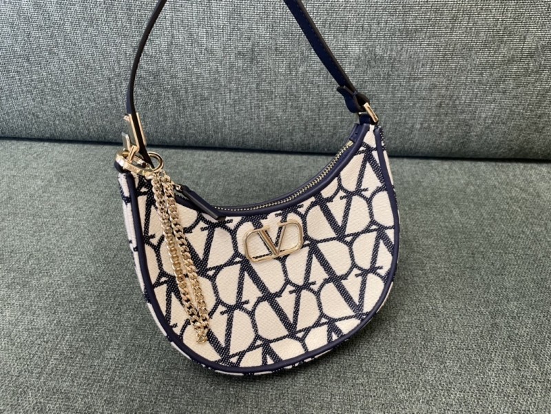 Vlogo Signature Toile Iconographe Shoulder Bag“20*12*4CM”-035=
