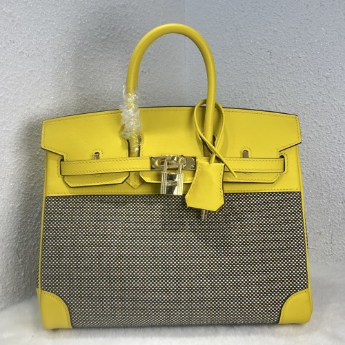 Birkin 25 Swift-Canvas“25*20*13CM”-0131=