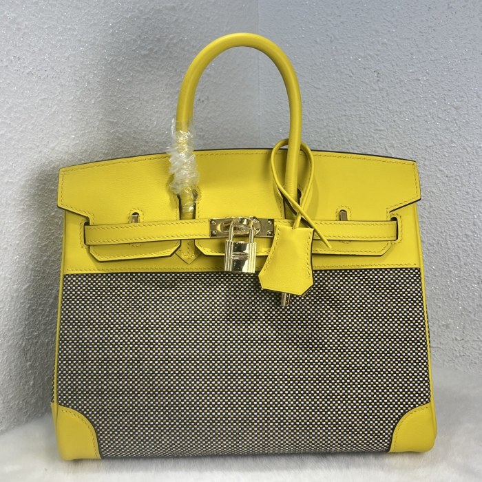 Birkin 25 Swift-Canvas“25*20*13CM”-0131=