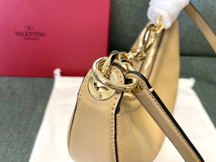 Vlogo Signature Small Leather Hob Bag“29*23*11CM”-037=