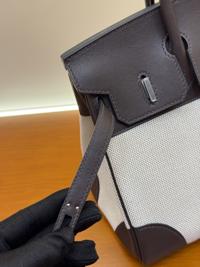 Birkin 25 Swift-Canvas“25*20*13CM”-0131=