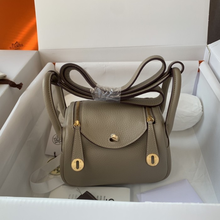 Mini Lindy Togo Leather“19*13*9.5CM”-0521=
