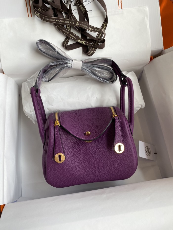 Mini Lindy Clemence Leather“19*13*9.5CM”-0521=