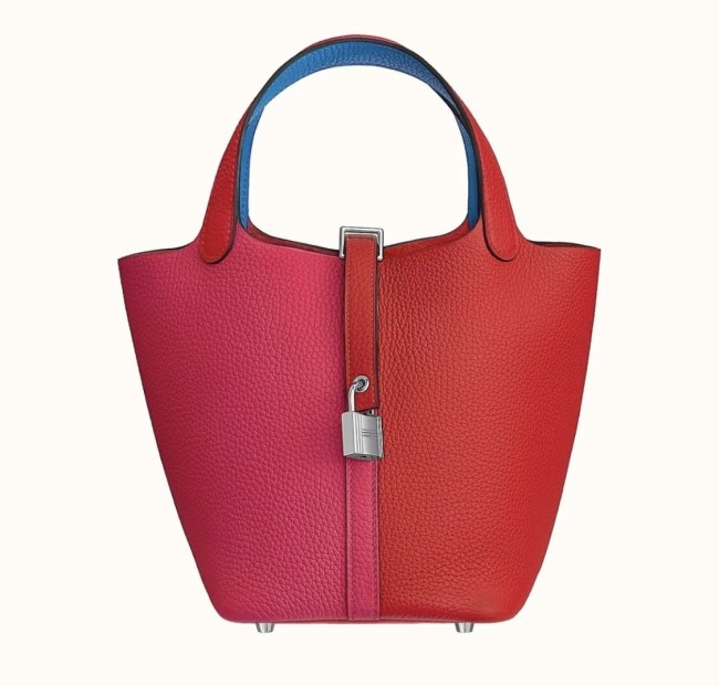 Picotin Lock 18 Clemence Leather Bag“18*18*13CM”-0021=