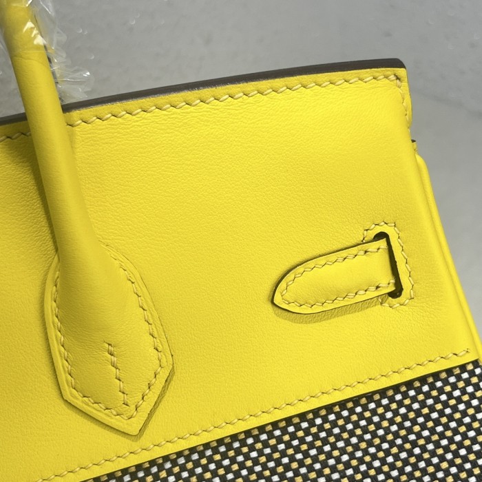 Birkin 25 Swift-Canvas“25*20*13CM”-0131=