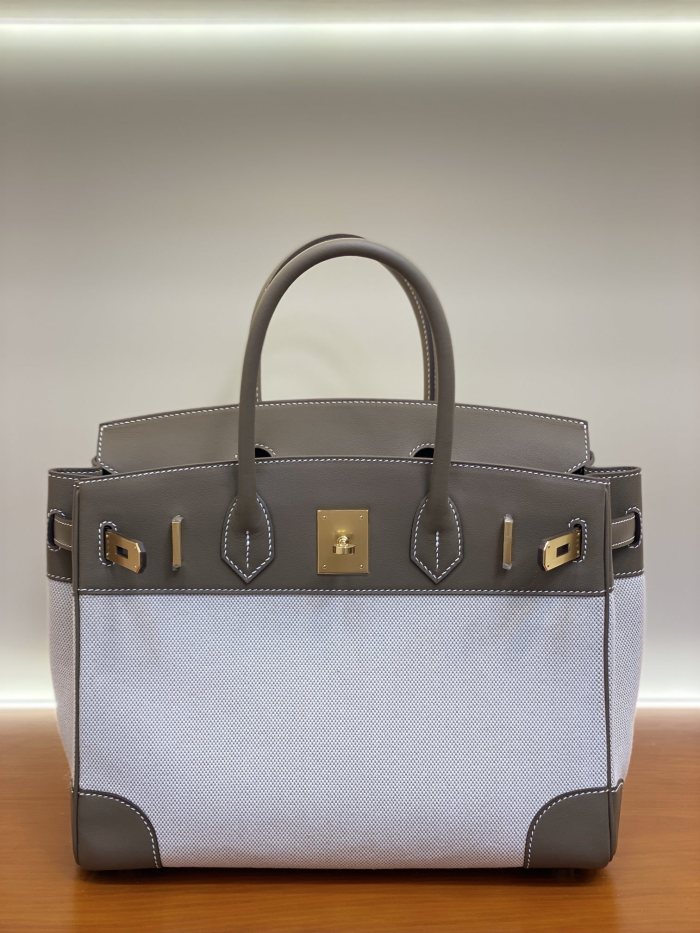 Birkin 25 Swift-Canvas“25*20*13CM”-0131=