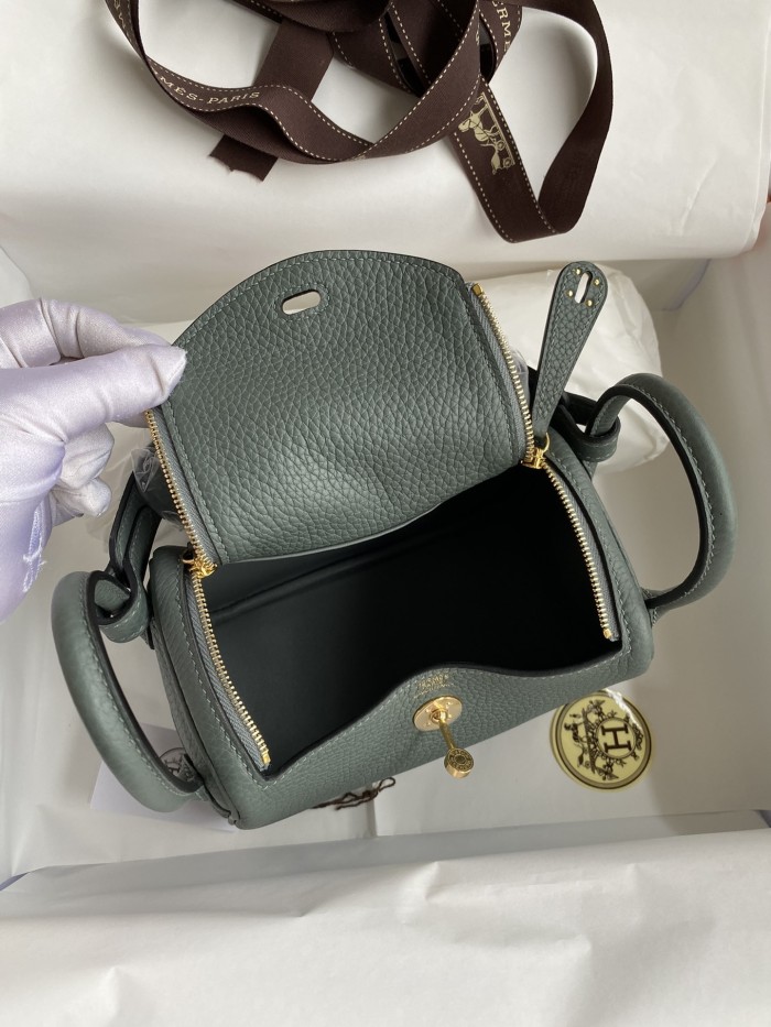 Mini Lindy Clemence Leather“19*13*9.5CM”-0521=