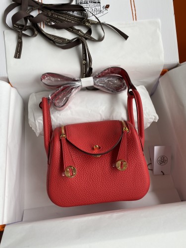 Mini Lindy Clemence Leather“19*13*9.5CM”-0521=