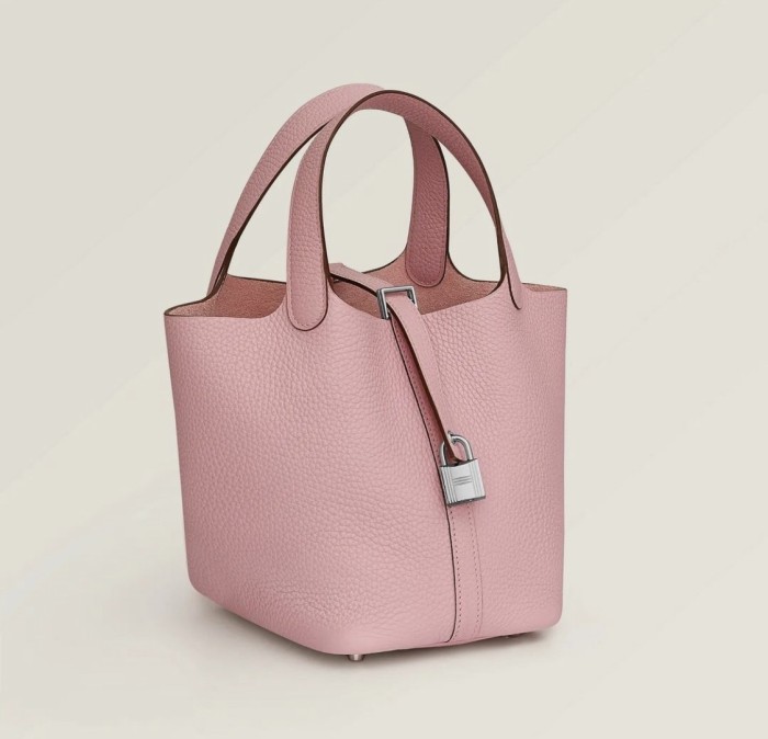 Picotin Lock 18 Bag Clemence Leather“18*18*13CM”-0021=