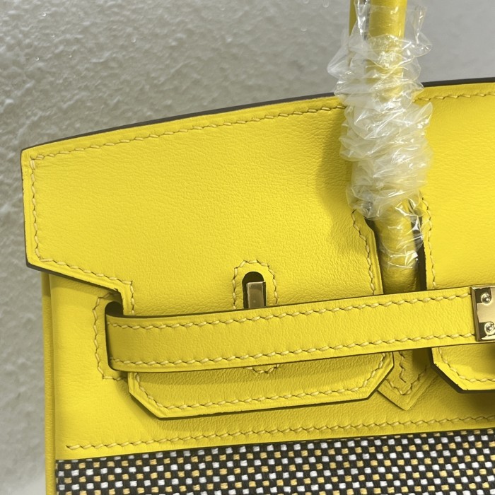 Birkin 25 Swift-Canvas“25*20*13CM”-0131=