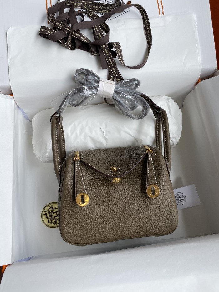 Mini Lindy Clemence Leather“19*13*9.5CM”-0521=