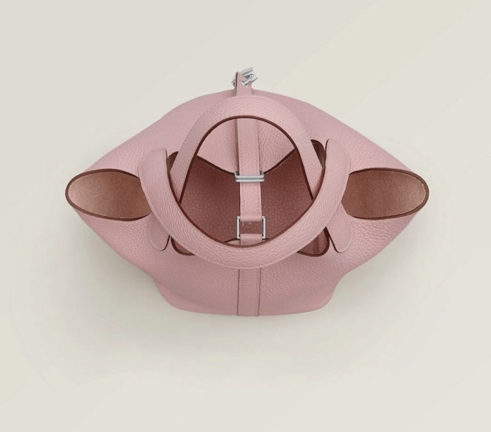 Picotin Lock 18 Bag Clemence Leather“18*18*13CM”-0021=