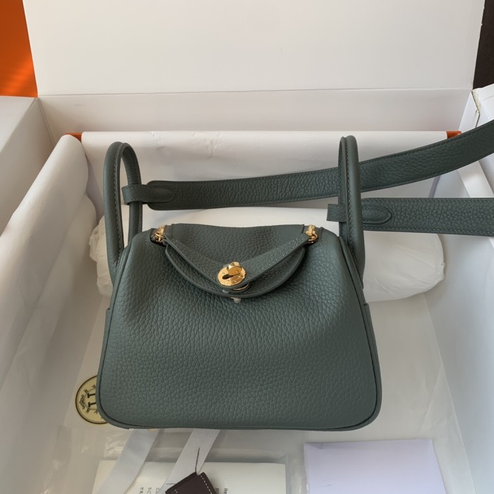 Mini Lindy Togo Leather“19*13*9.5CM”-0521=