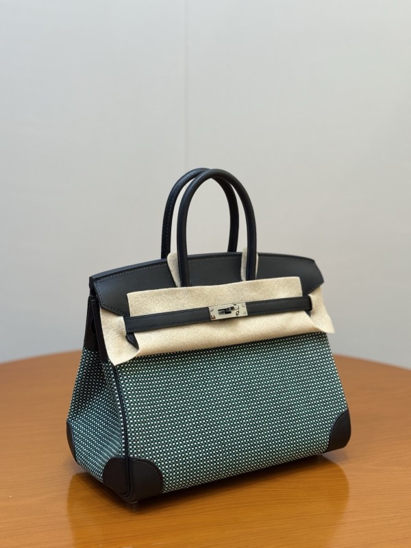 Birkin 25 Swift-Canvas“25*20*13CM”-0131=