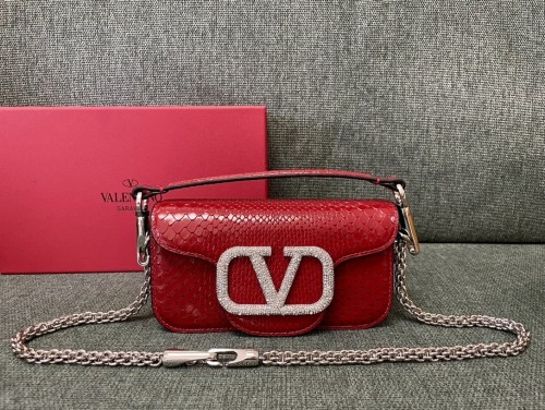 LOCò Shoulder Bag In Snake Leather“20*11*5CM”-007=