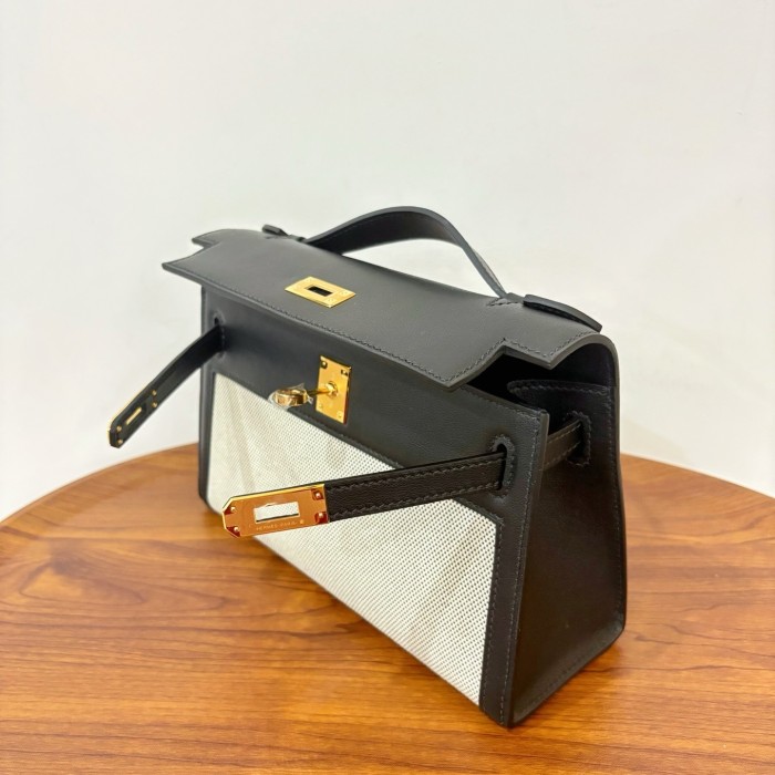Mini Kelly“22*13*7CM”Swift-Canvas -0531=