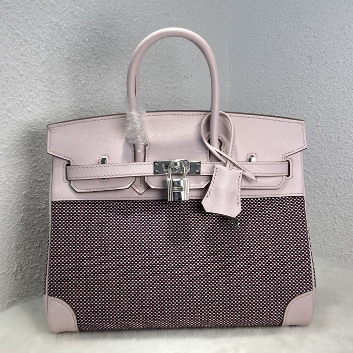 Birkin 25 Swift-Canvas“25*20*13CM”-0131=