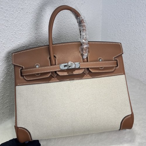 Birkin 25 Swift-Canvas“25*20*13CM”-0131=