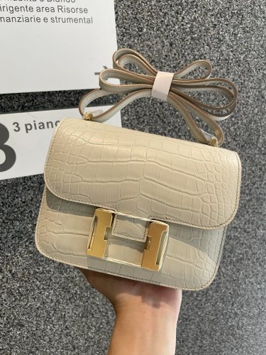 Constance Matte Crocodile 18“18*14*5CM”-0641=
