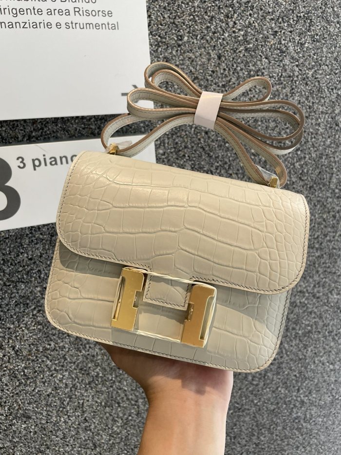 Constance Matte Crocodile 18“18*14*5CM”-0641=