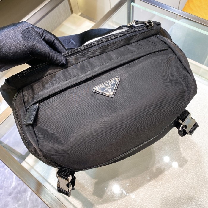 Re-Nylon Shoulder Bag“27*15.5*14CM”-088=