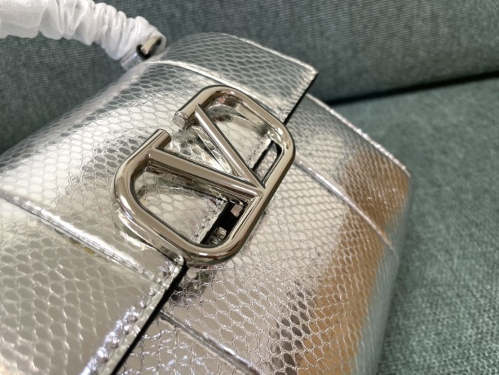 Vsling Smal Snakeskin HandBag“22*16*9CM”-008=